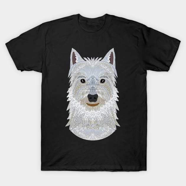 Westie T-Shirt by ArtLovePassion